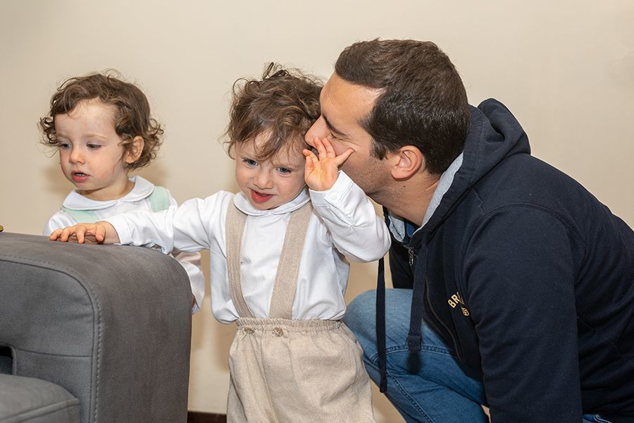 o meu pai a dar-me mimos