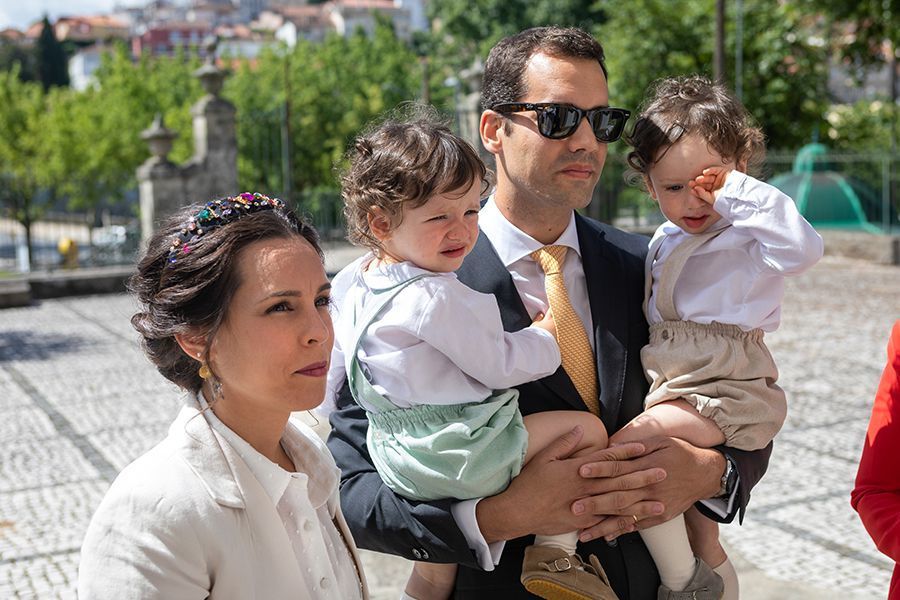 com os meus pais antes do batismo