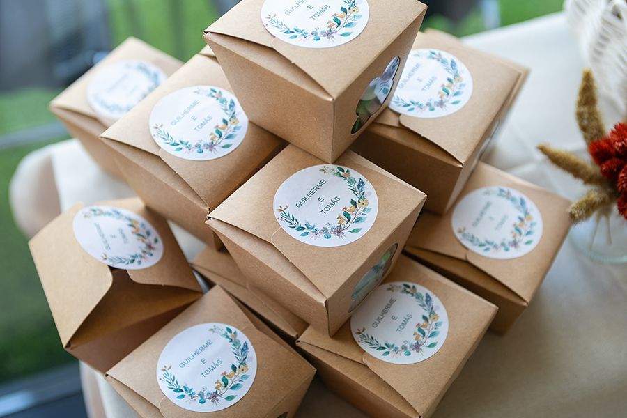 Prendas para os convidados