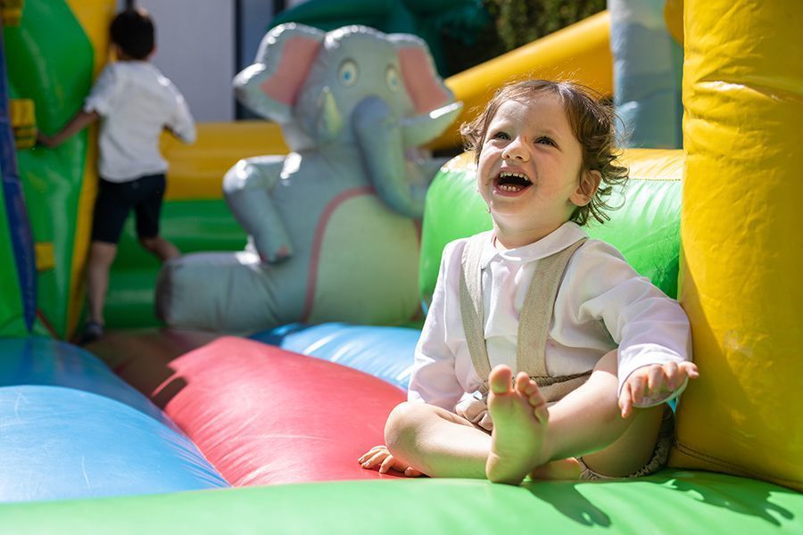 No insufláveis do restaurante Santa Luzia em Viseu