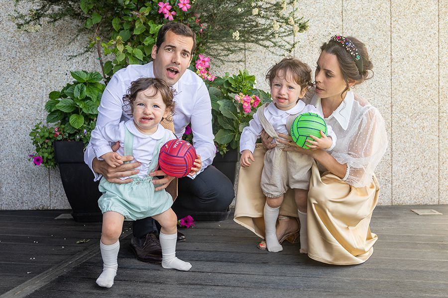 uma foto de família