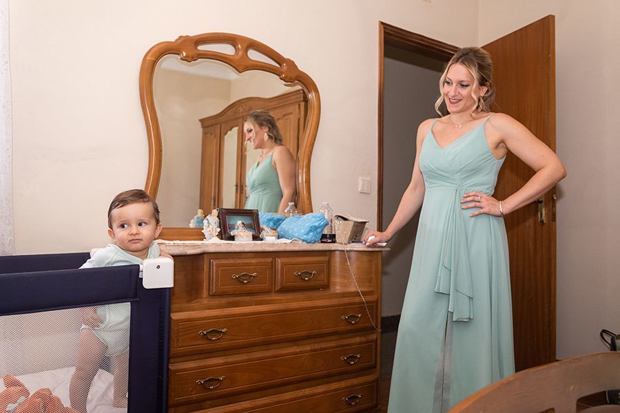 O Adriano com a sua Mãe