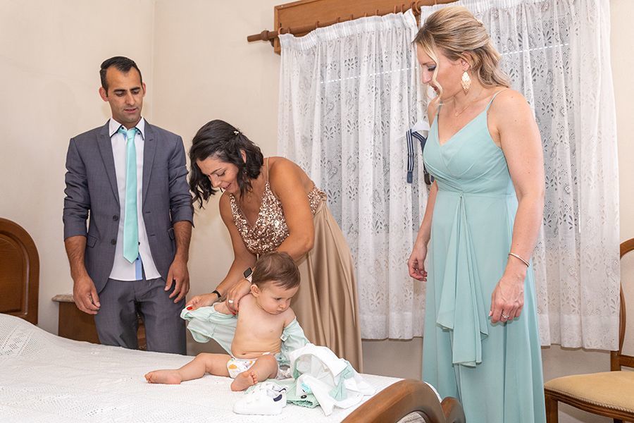 Com os meus pais e a minha Madrinha