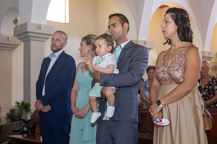 a minha família na Igreja Matriz do Satão