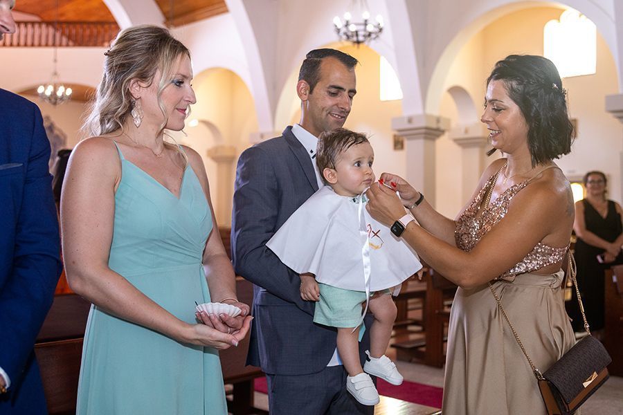 A minha Madrinha na  Igreja Matriz do Satão