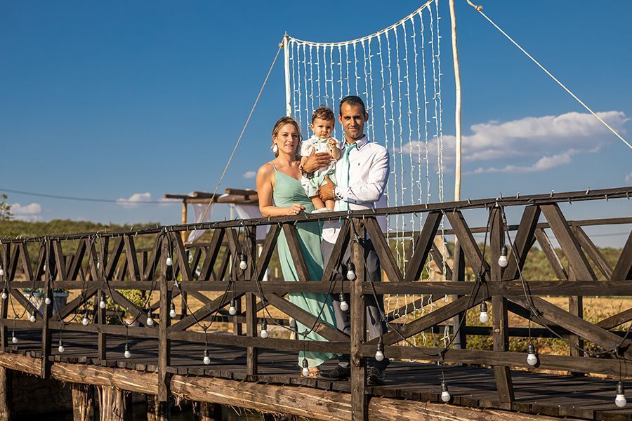 com os meus pais no jardim da Quinta Pedras Bem Feitas 