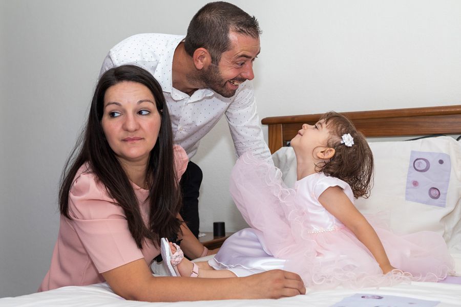 O meu padrinho gosta de brincar comigo