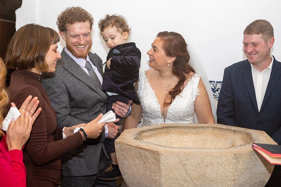 O batismo do Mateus no Convento de São Francisco em Viseu