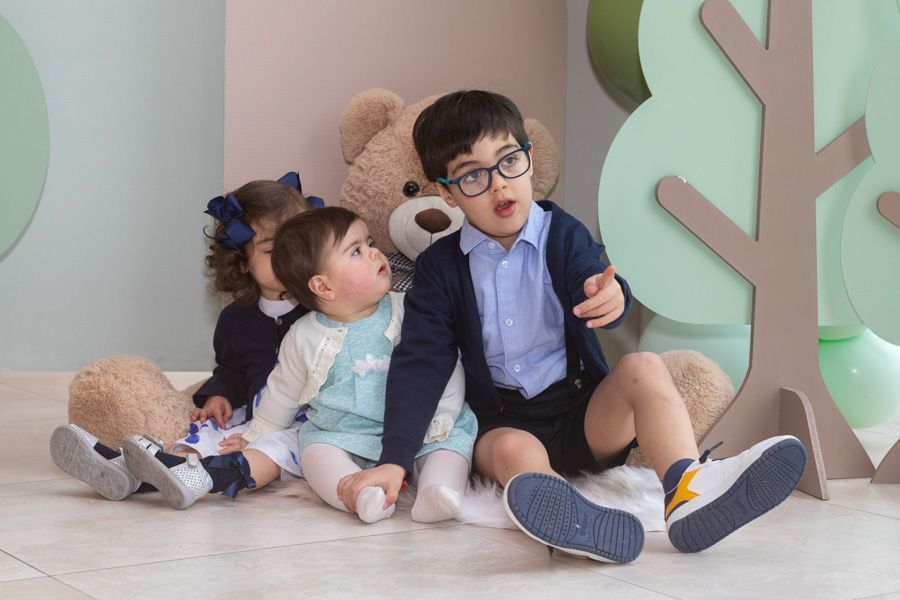 A Leonor com os seus amigos