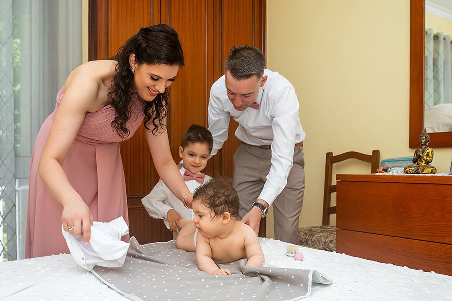 A minha família a cuidar de mim