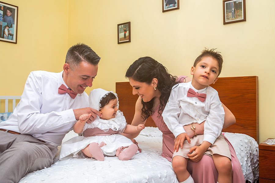 Todos juntos no dia do meu Batizado