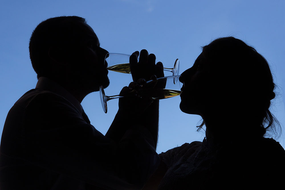 Brinde dos noivos na Casa da Ínsua - Penalva do Castelo