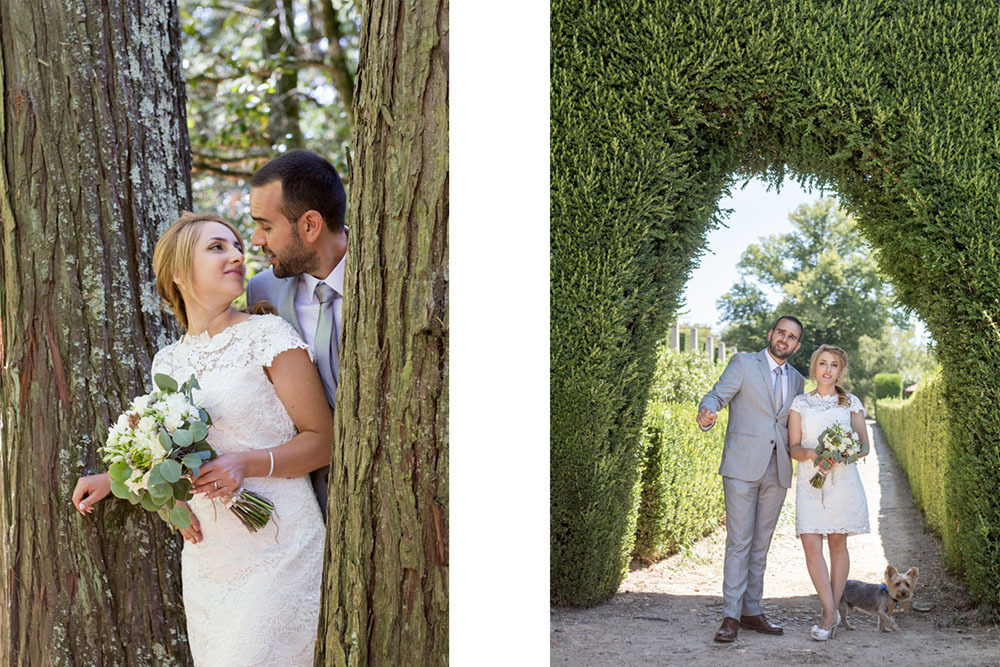 Os noivos e o seu cão  na Casa da Ínsua - Penalva do Castelo