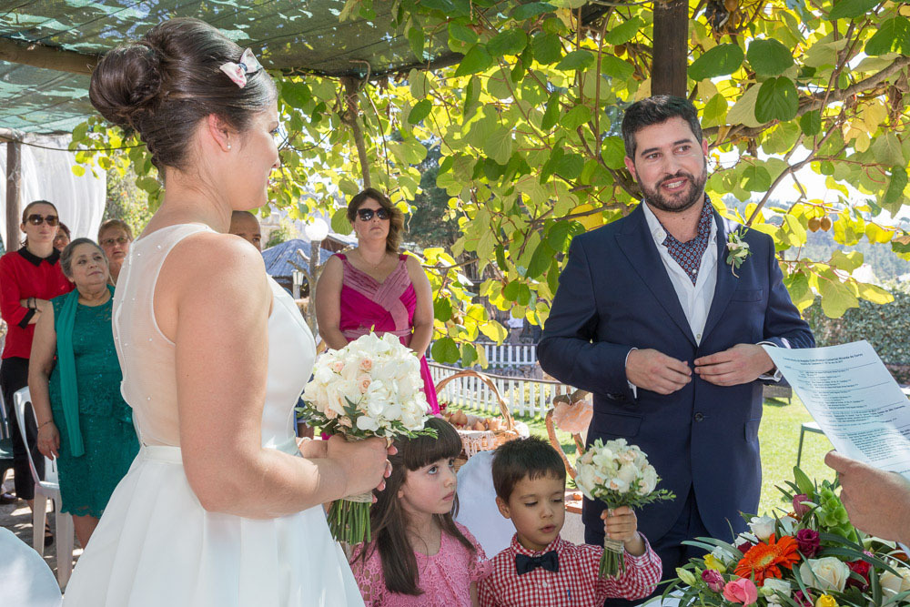 O inicio da Cerimónia de Casamento - Restaurante o Careca - Miranda do Corvo