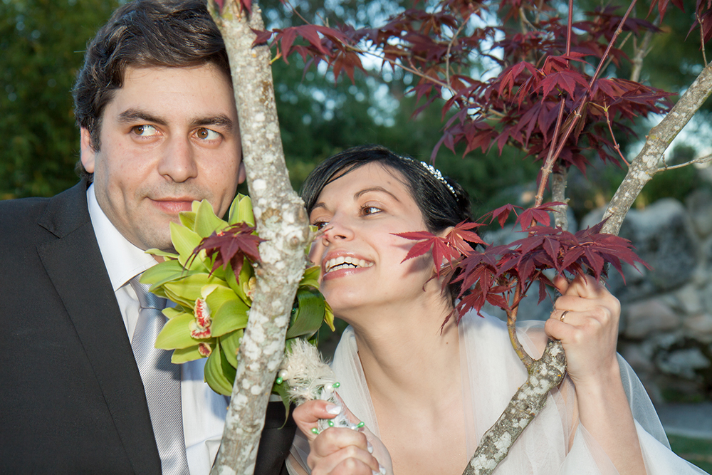 Os noivos na Quinta da Maria Neta - Mangualde - Viseu