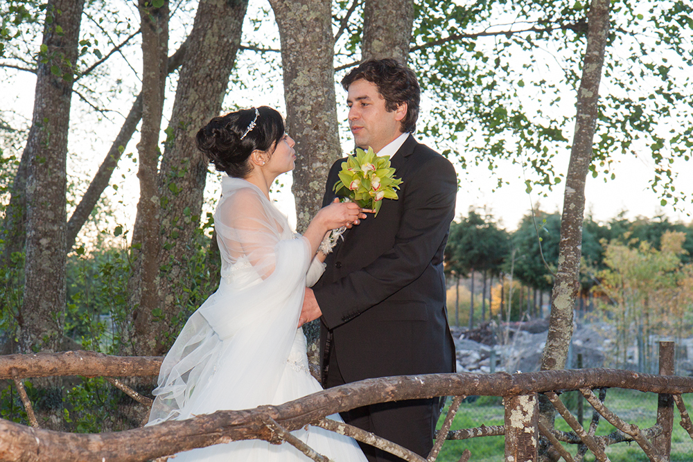 Os noivos na Quinta da Maria Neta - Mangualde - Viseu