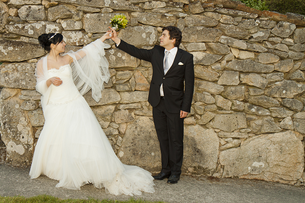 Os noivos na Quinta da Maria Neta - Mangualde - Viseu