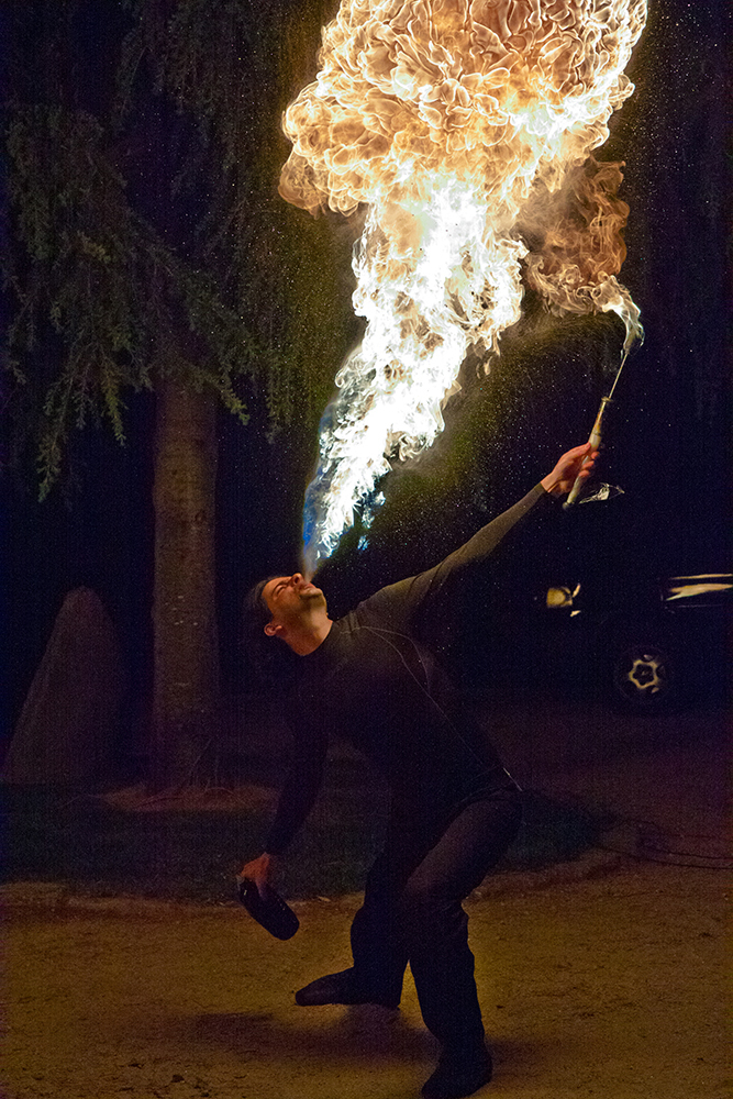 Animação com fogo na Quinta da Maria Neta - Mangualde - Viseu