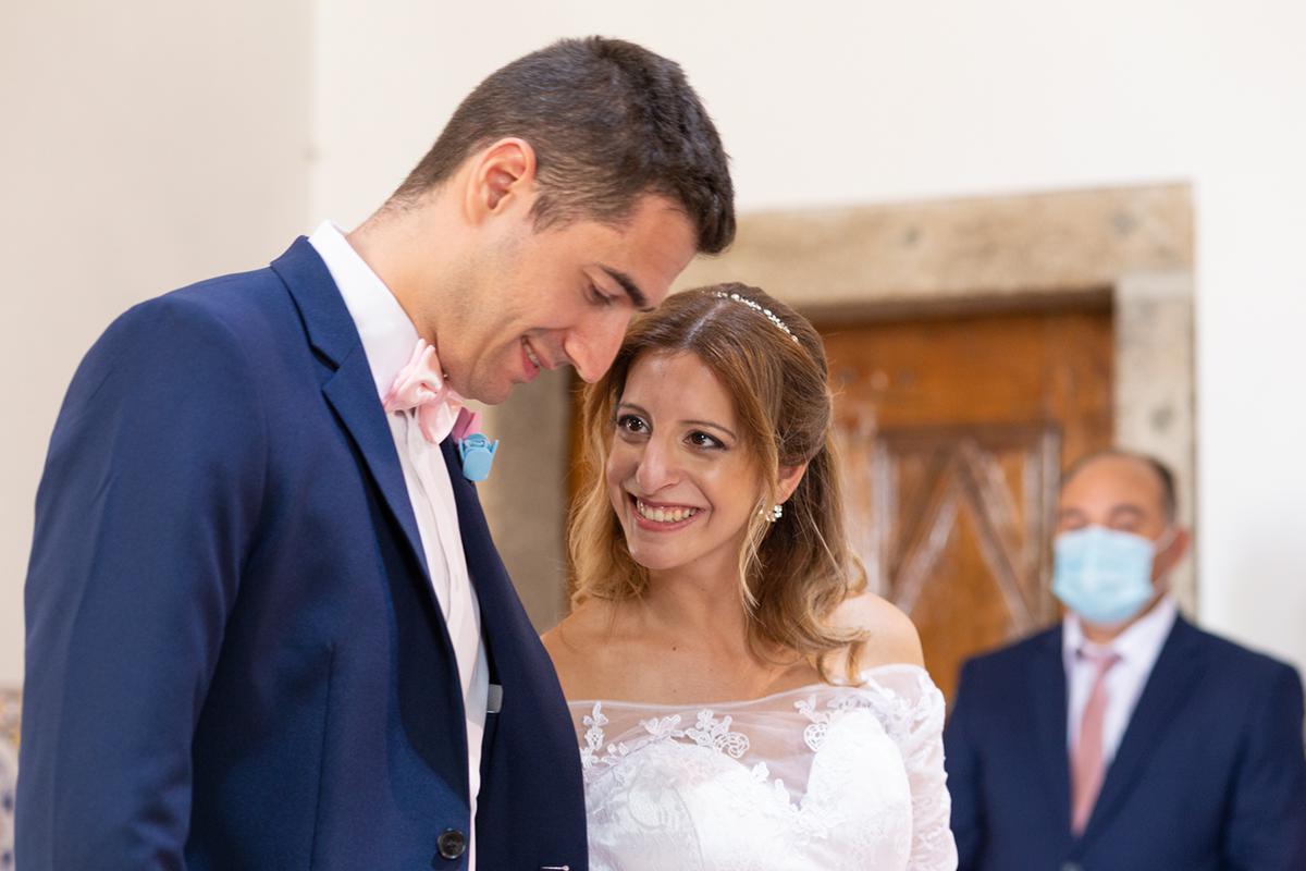 Os Noivos na Igreja de Moimenta da Beira