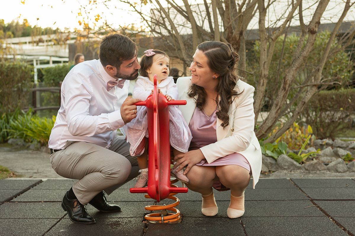 No Cavalinho com os meus pais