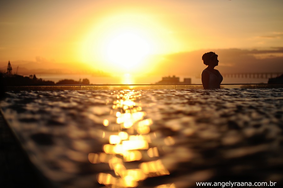 por do sol no making off de noiva realizado no hotel H na praia das flechas