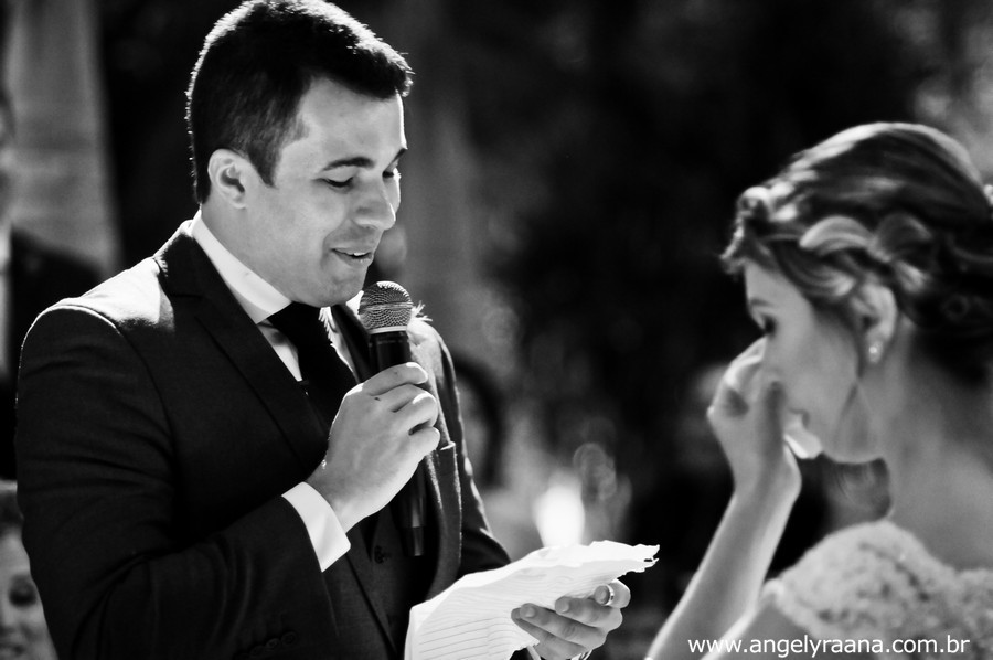Momento do votos na cerimônia de casamento no espaço multiplo IF Niterói  celebrado pelo pastor Wesley Blackman