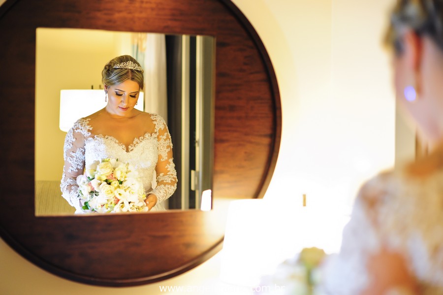 Fotografias de casamento do making off da noiva realizado no Sheraton Grand Rio Hotel