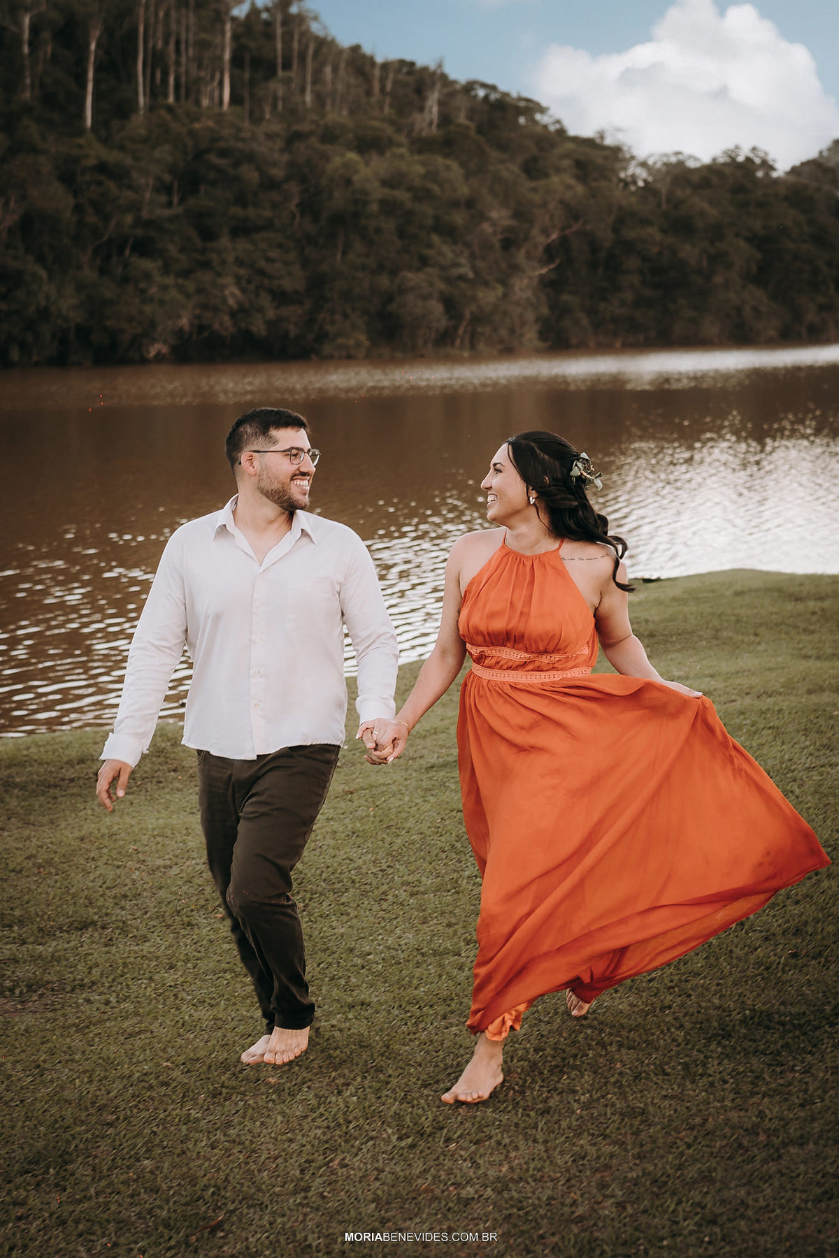 Fotografia de Pré-Wedding - Igreja Matriz de Santo Antônio - Santa Bárbara -MG