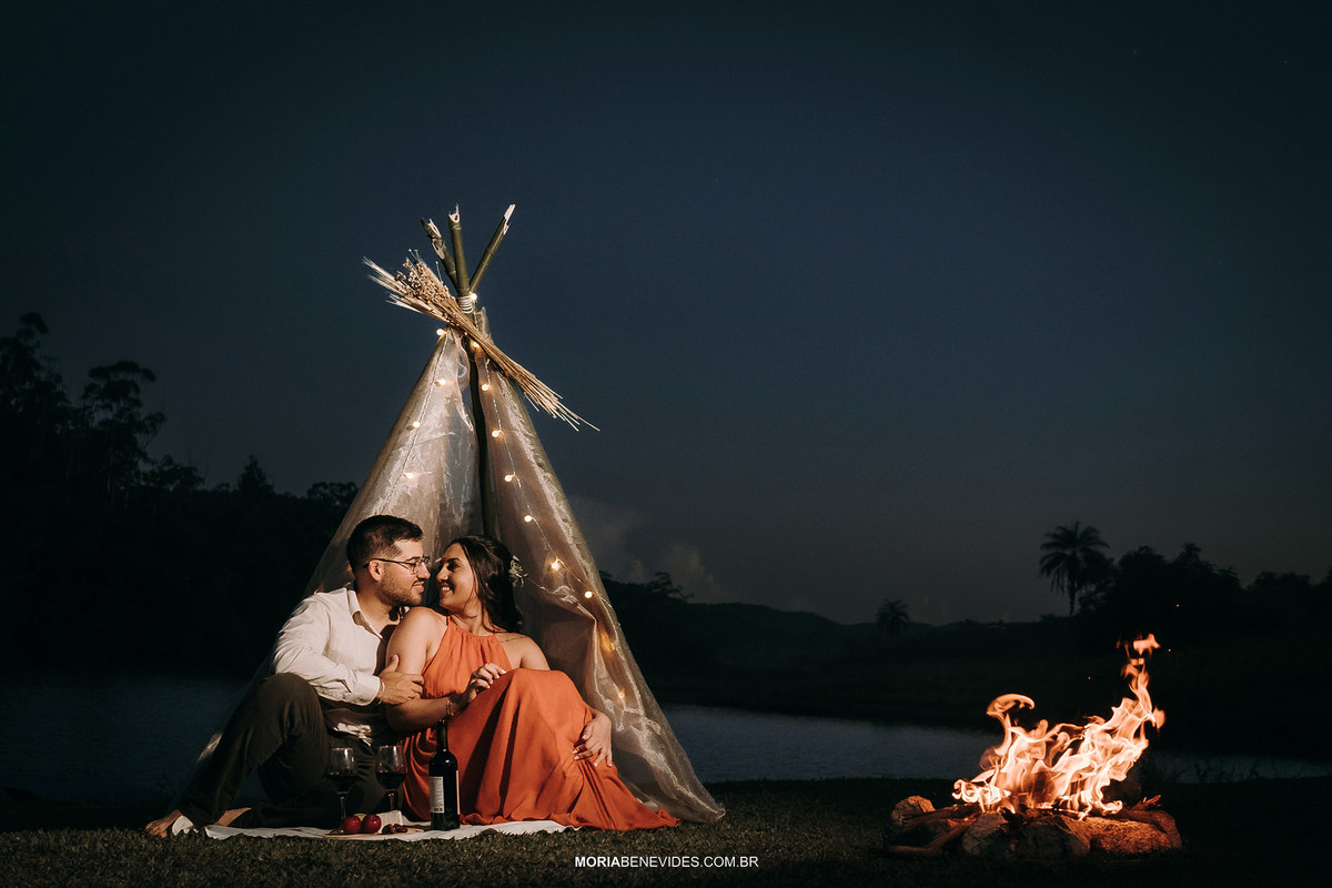Fotografia de Pré-Wedding - Igreja Matriz de Santo Antônio - Santa Bárbara -MG