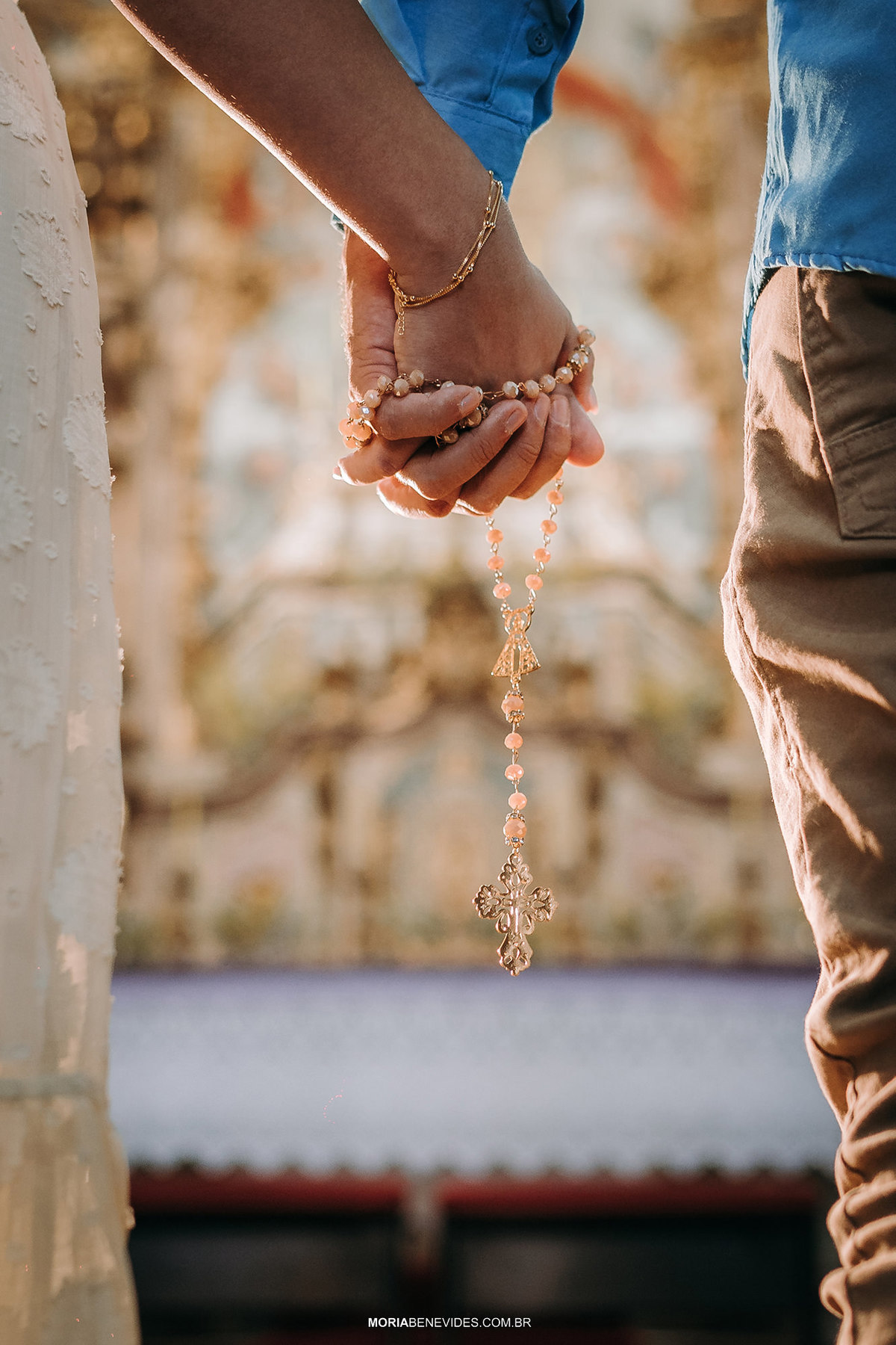 Fotografia de Pré-Wedding - Igreja Matriz de Santo Antônio - Santa Bárbara -MG