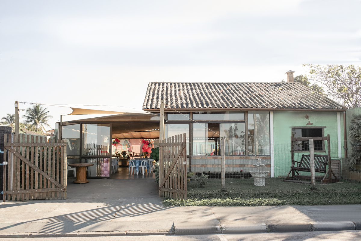 espaço de festas na praia