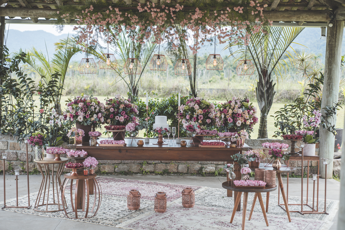 linda decoração de casamento