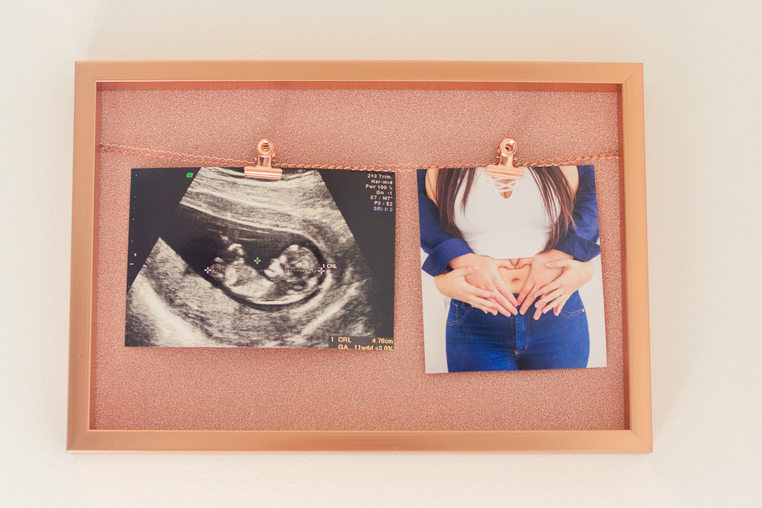 foto do porta retrato no quarto infantil do ensaio em São Paulo