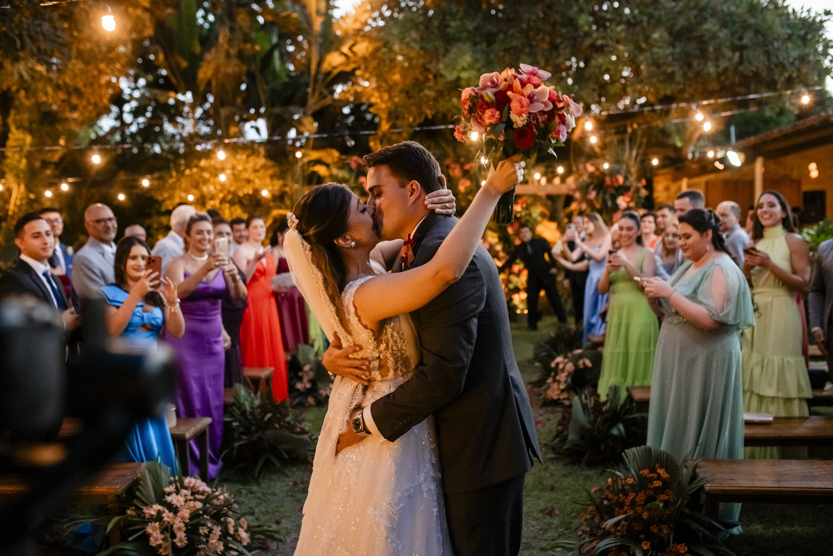 Casamento ao ar livre no Espaço Hibisco em fortaleza