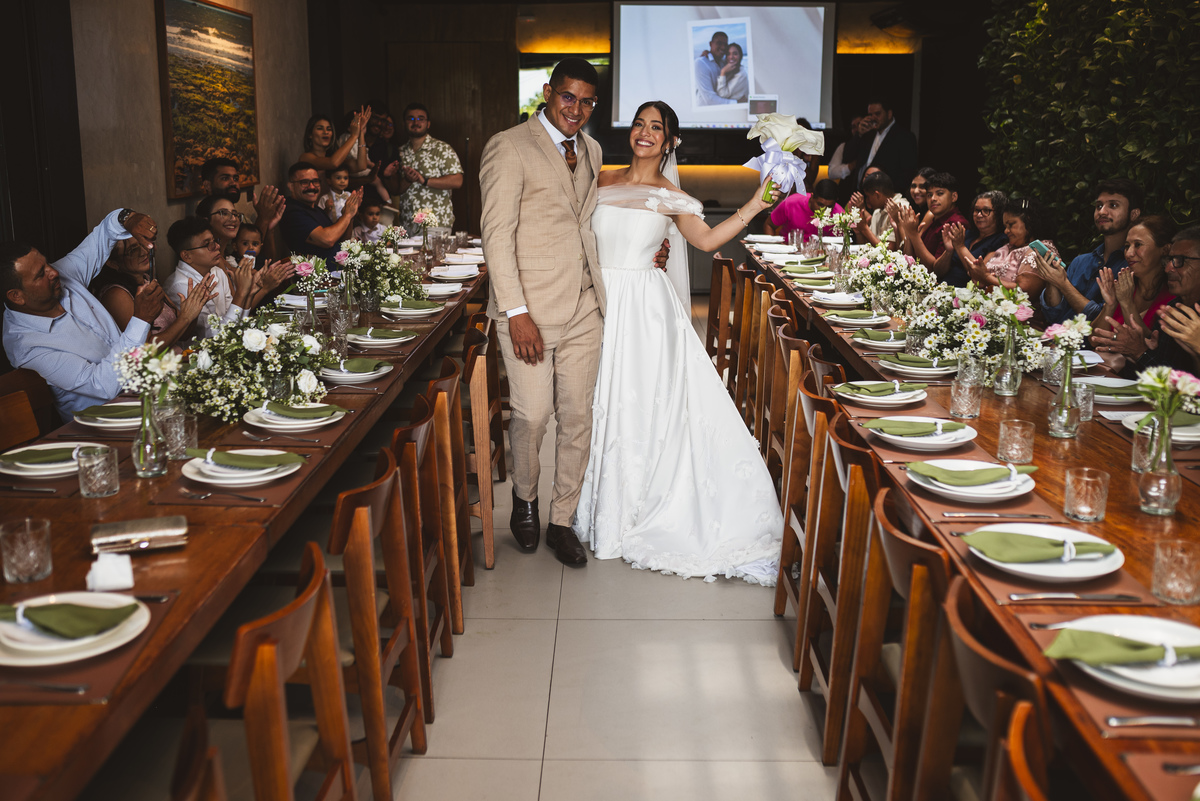 Decoração de Mini wedding em restaurante em fortaleza