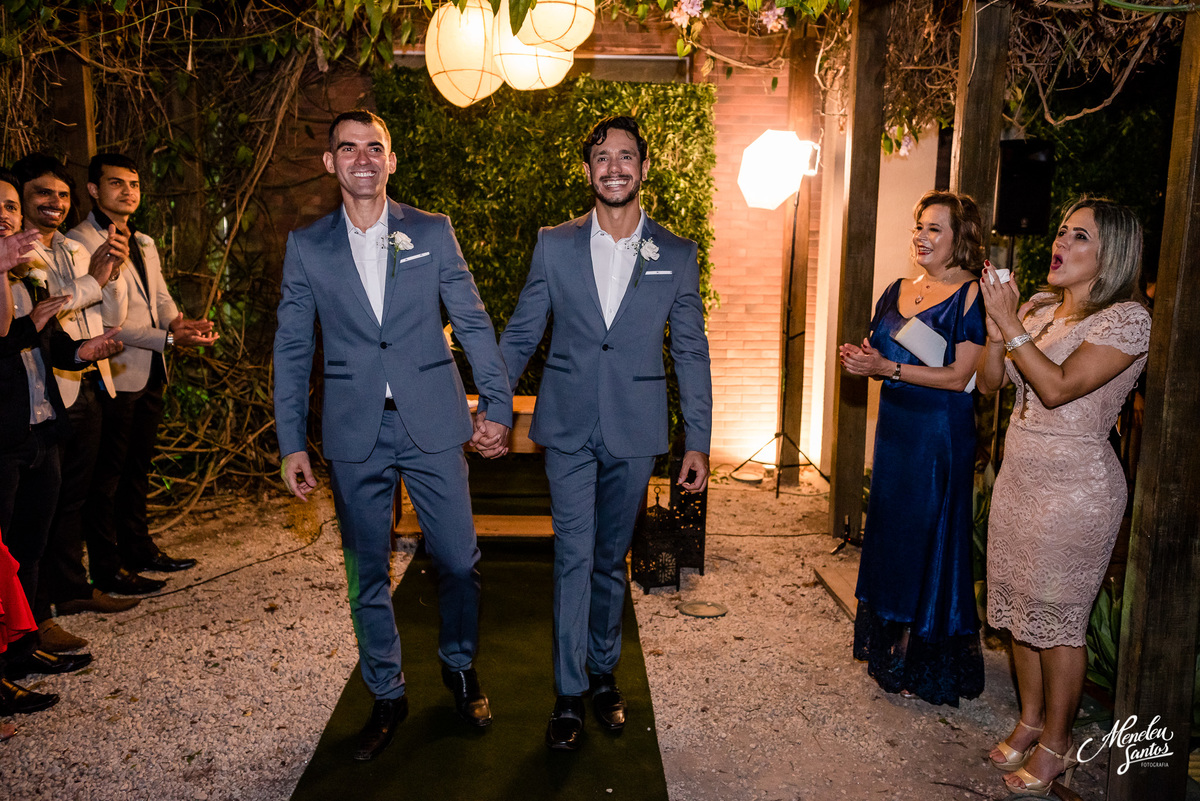 Casamento gay em Fortaleza no lô restaurante com Meneleu santos fotografia de casamento