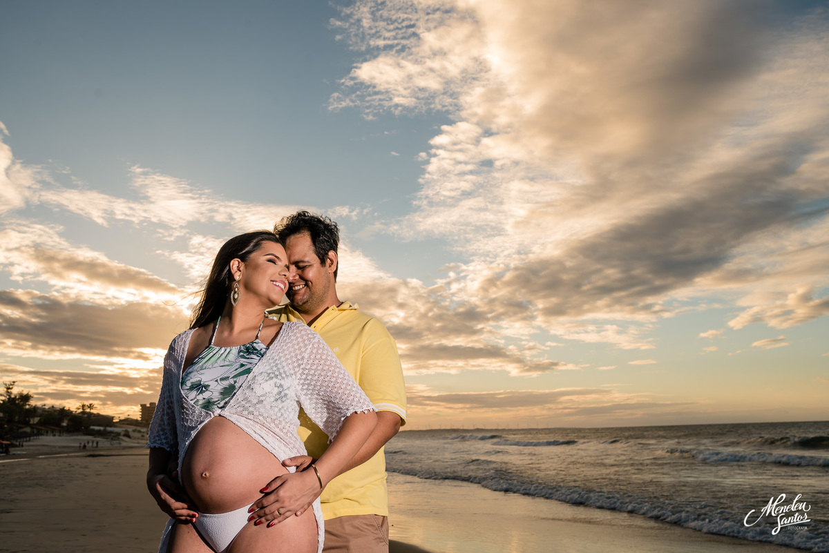 Ensaio Gestante na praia de Lagoinha-CE por Fotógrafo de família Meneleu Santos