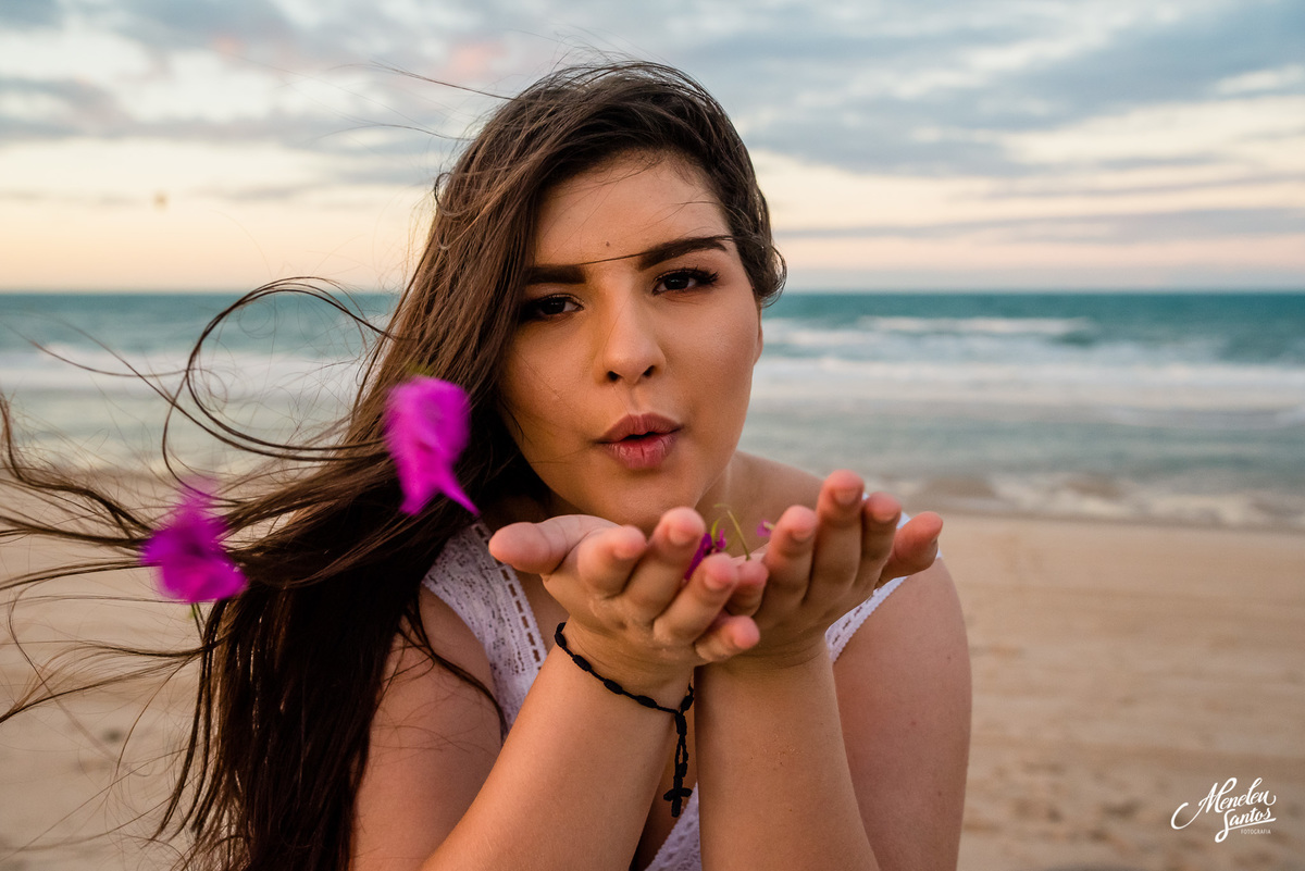book de 15 anos na praia com fotografo em fortaleza meneleu santos
