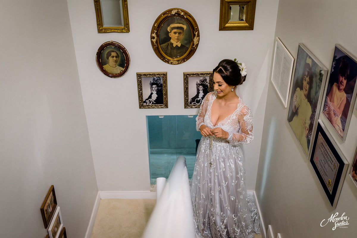 making of da noiva com as madrinhas por fotógrafo de casamento em fortaleza Meneleu Santos