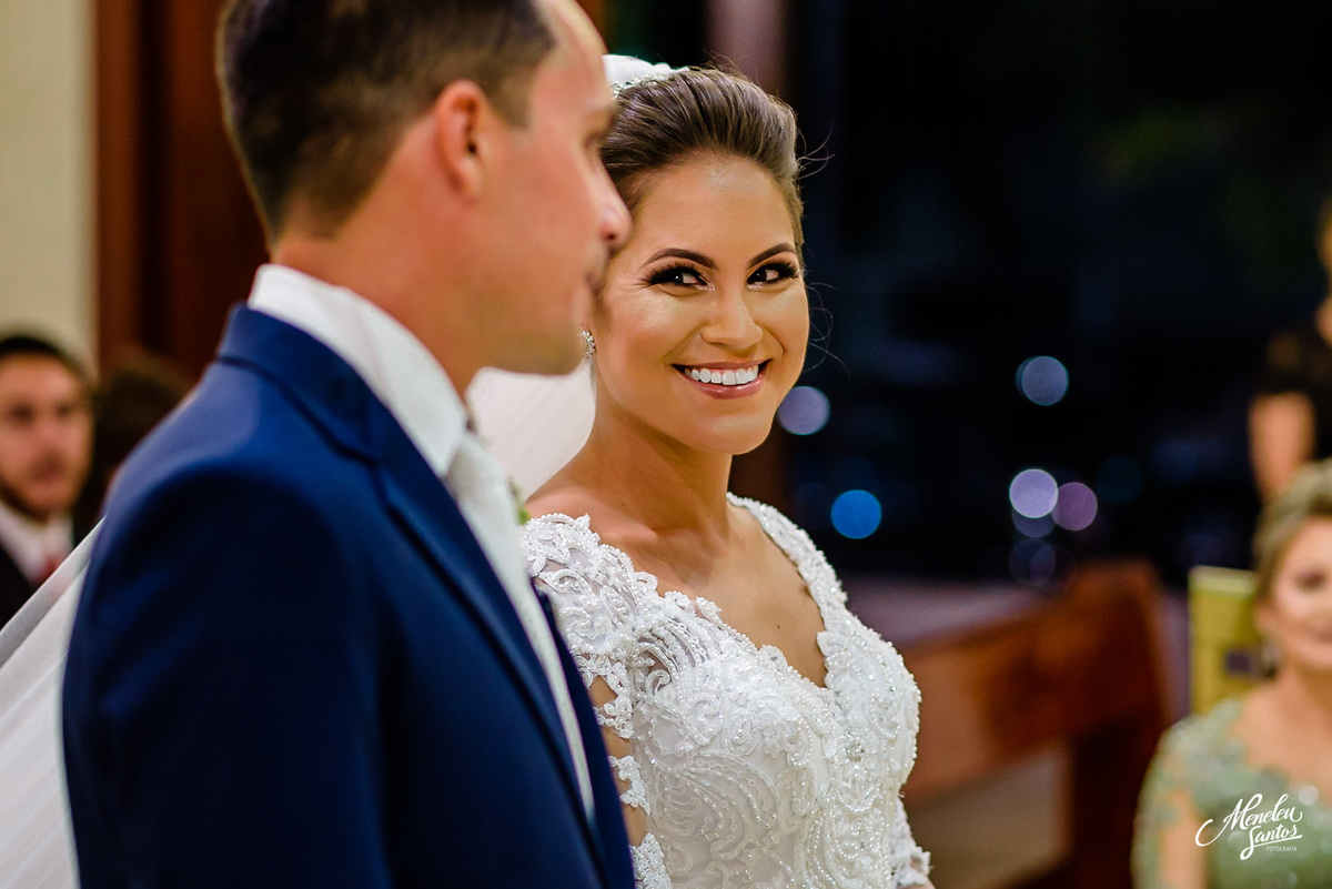 Cerimonia religiosa na capela São João Eudes por fotografo de casamento em fortaleza meneleu santos