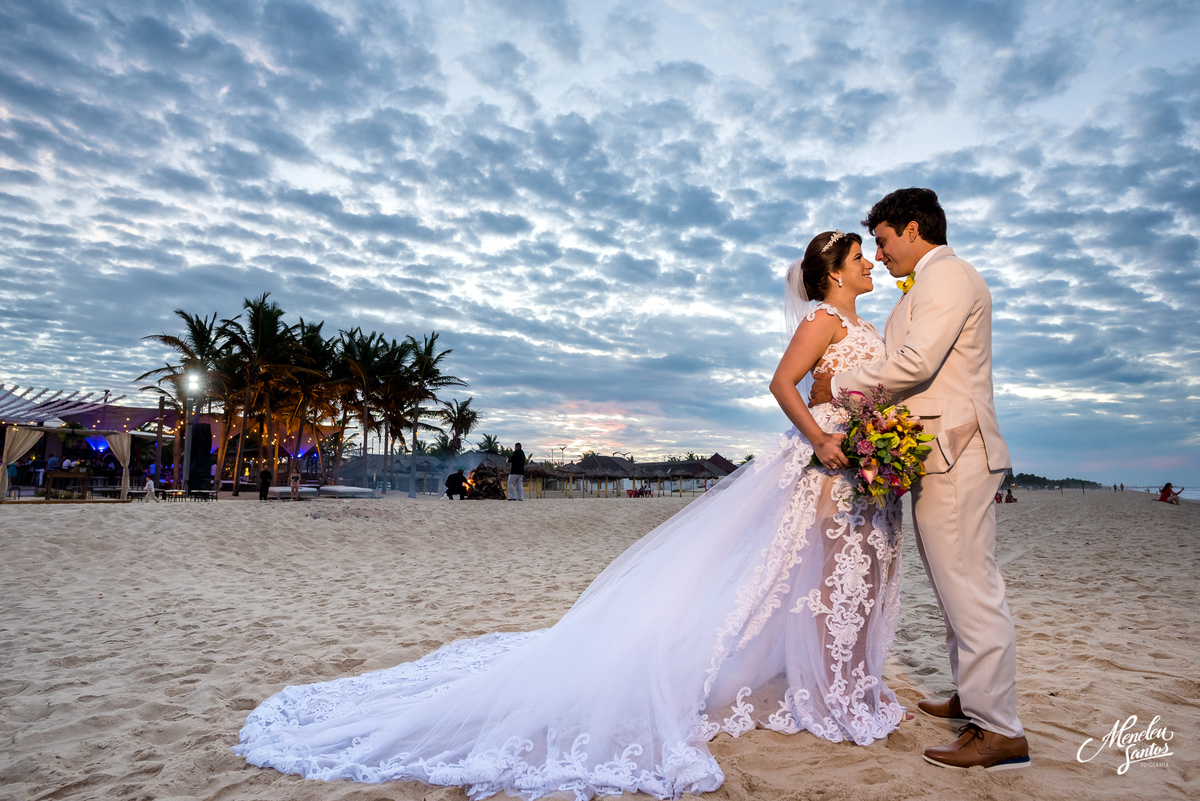 noiva casamento na praia do futuro 