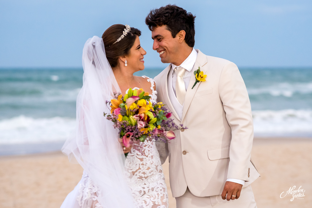 noiva casamento na praia do futuro 