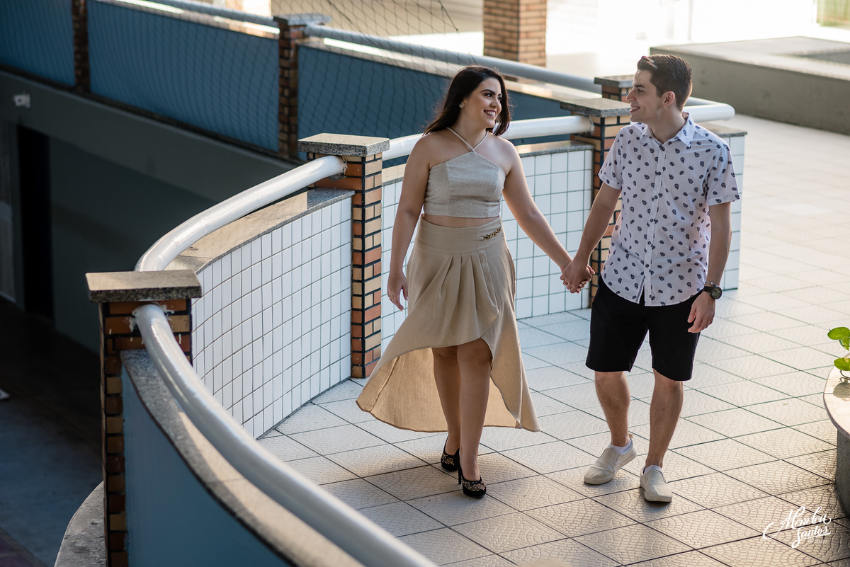 Ensaio de casal no Colégio Christus e Heliponto em Fortaleza-CE
