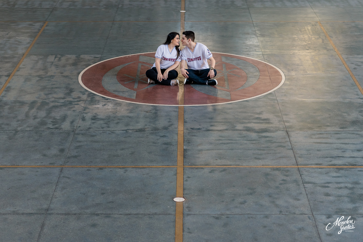Ensaio de casal no Colégio Christus e Heliponto em Fortaleza-CE