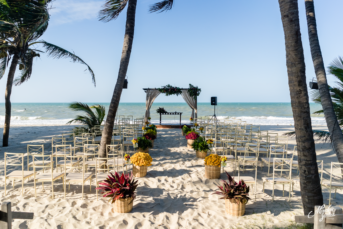 decoração de casamento na praia