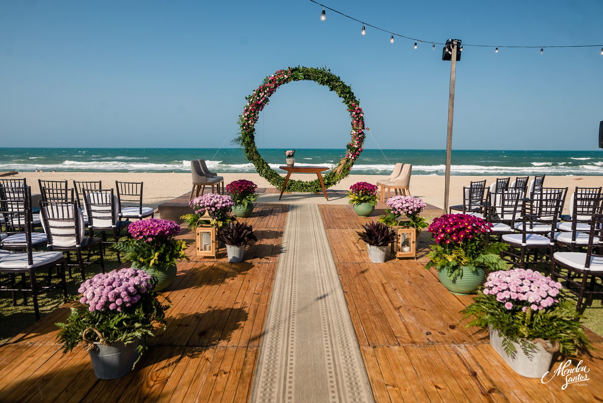 Casamento na praia na barraca Gran Royal