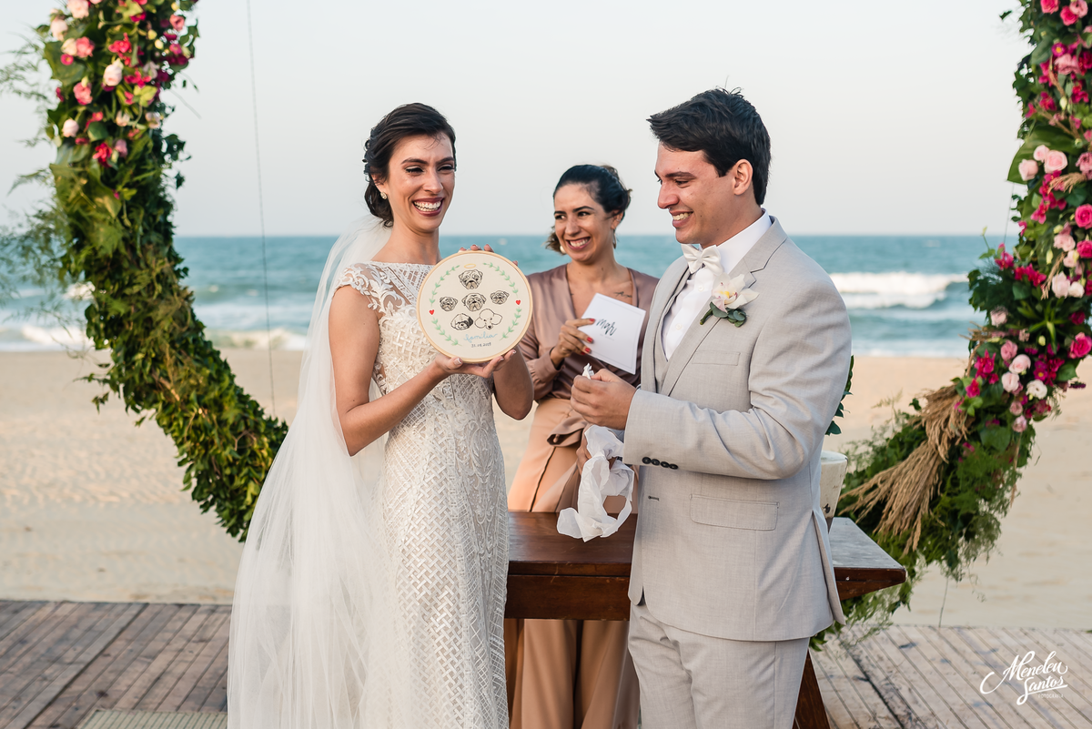 Casamento na praia na barraca Gran Royal