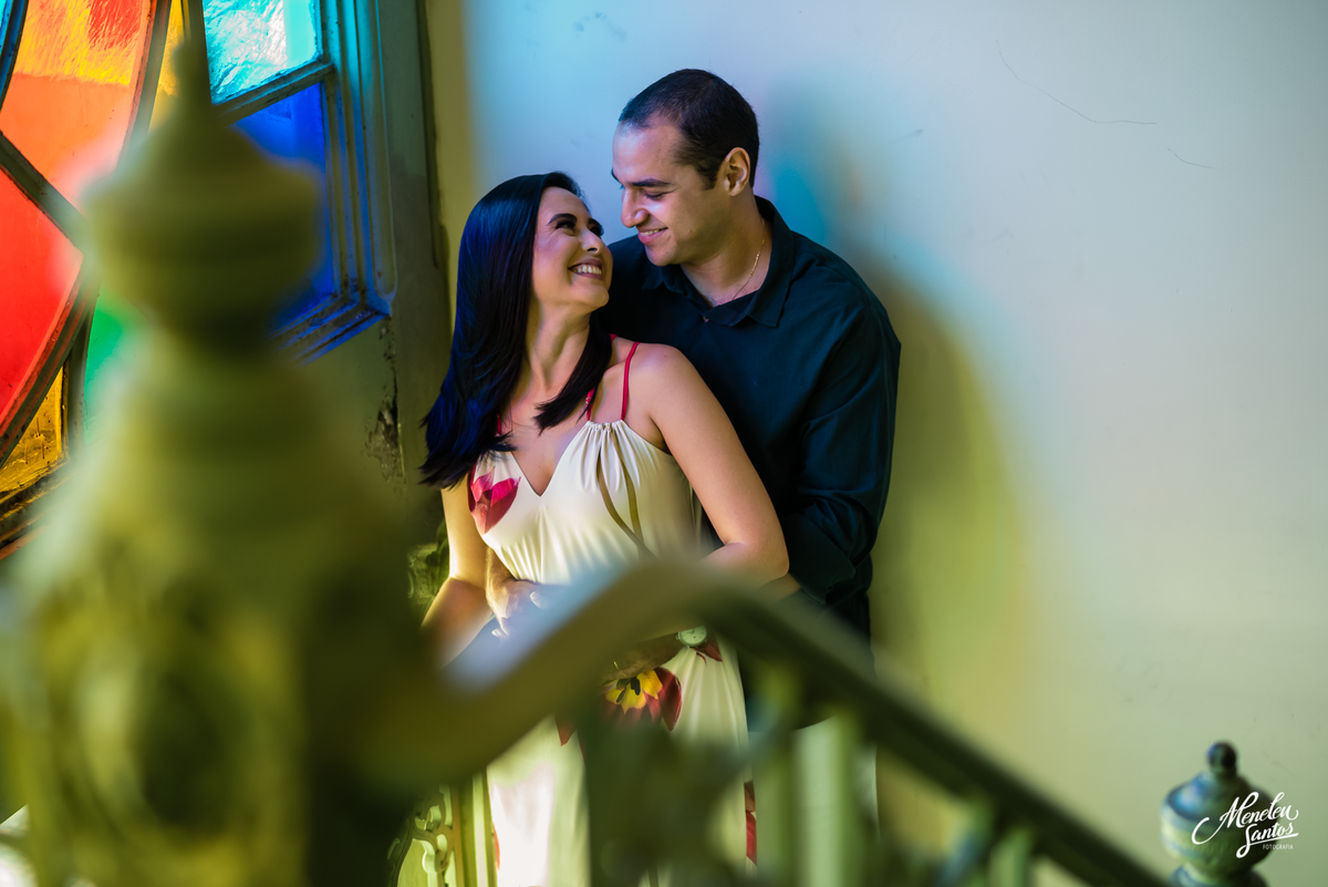 Ensaio de casal no Teatro José de Alencar em Fortaleza