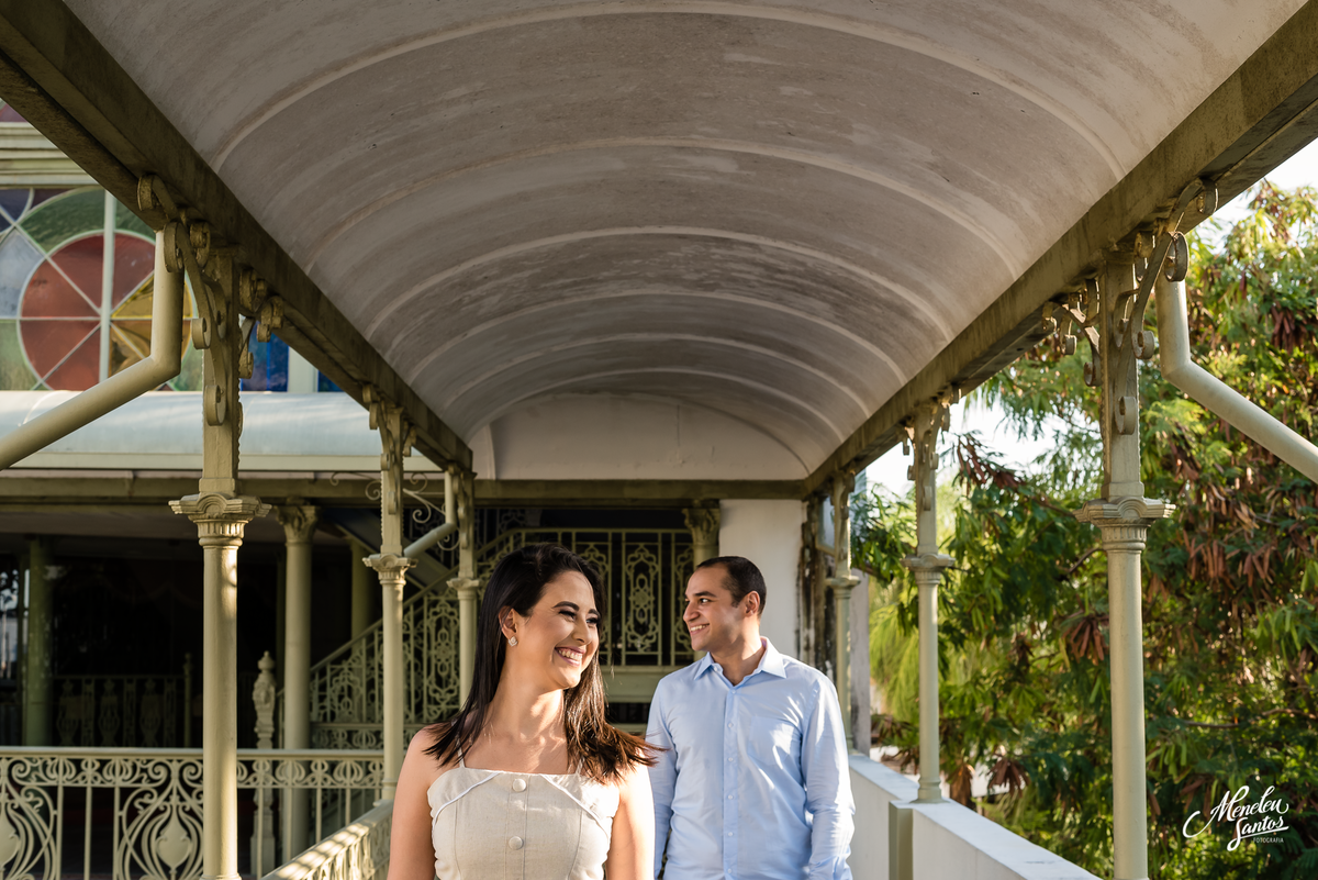Ensaio de casal no Teatro José de Alencar em Fortaleza