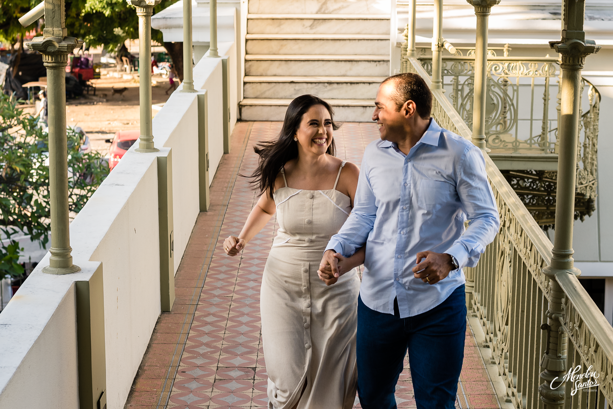 Ensaio de casal no Teatro José de Alencar em Fortaleza